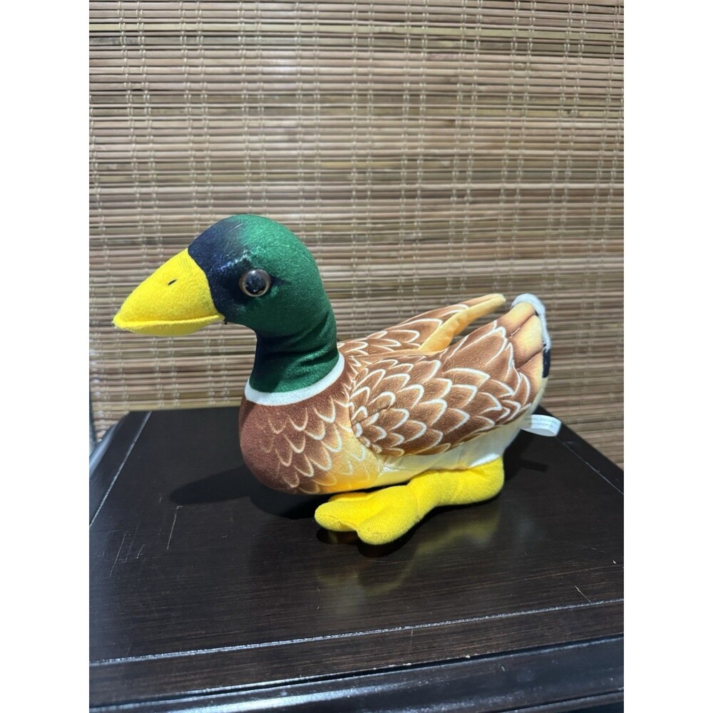 Common Mallard Duck Plush Toy 10” Stuffed Animal Toddler Doll Gift for Kids